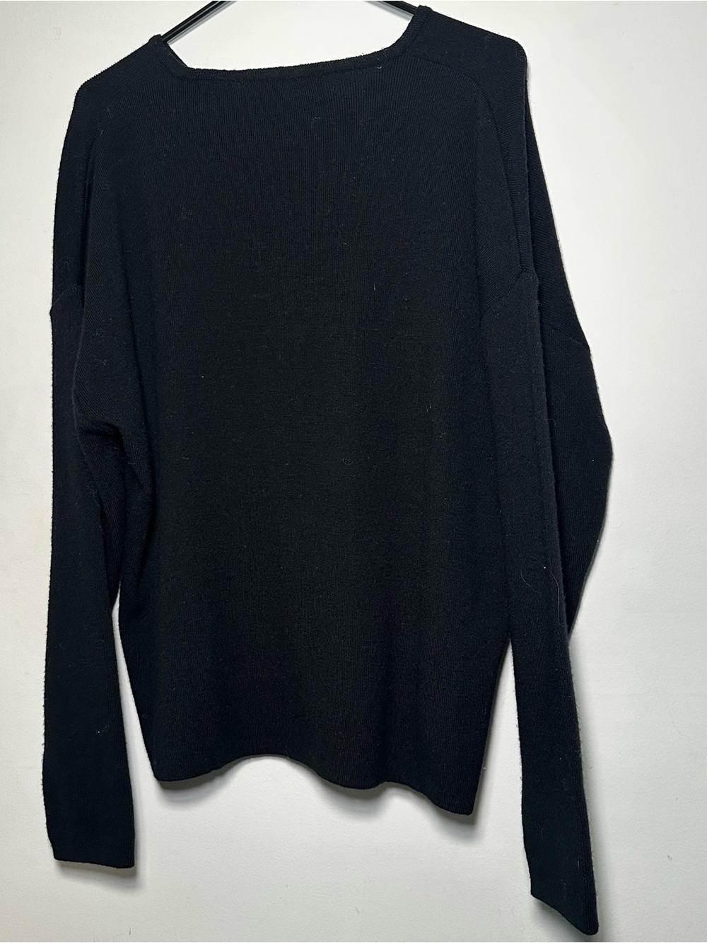 Bachrach Black V-Neck Wool Blend Sweater XL Men’s Lightweight Knit Pullover - Picture 13 of 15